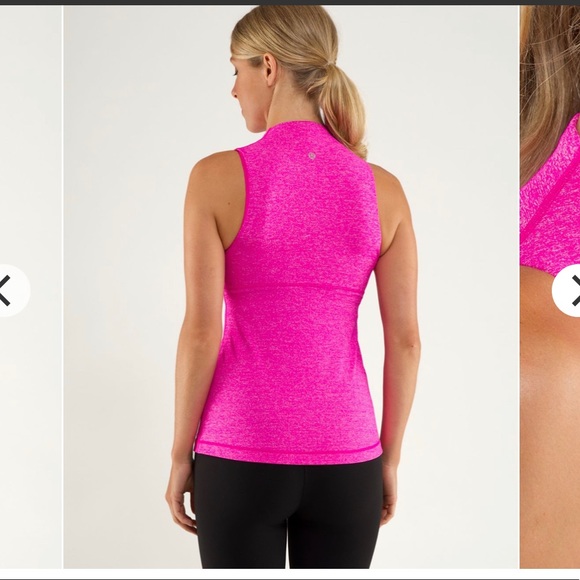 Lululemon Whisper Tank Heathered Paris Pink - Picture 2 of 8